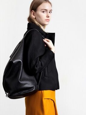 Kara Leather Dry Bag White